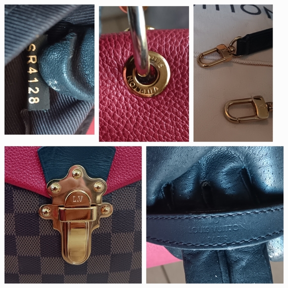 GIVEAWAY 🔥 LOUIS VUITTON LIMITED EDITION RED DAMIER EBENE MINI CLAPTON BACKPACK - Picture 11 of 16